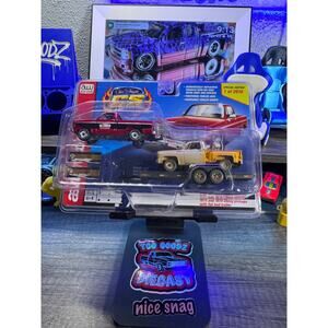 Auto World Chris Stangler customs 75 Chevy truck with trailer 74 step side